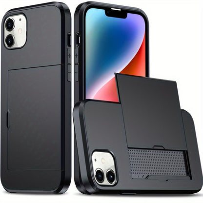 Shockproof Hard Phone Case with Card Slot