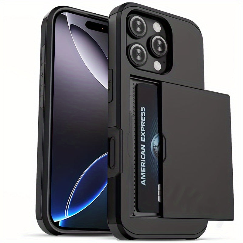 Shockproof Hard Phone Case with Card Slot