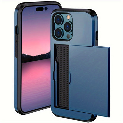 Shockproof Hard Phone Case with Card Slot